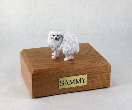 Dog, American Eskimo, Min. - Figurine Urn