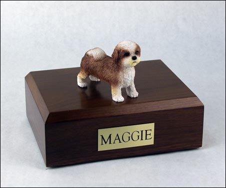 Dog, Shih Tzu, Tan, Puppycut - Figurine Urn