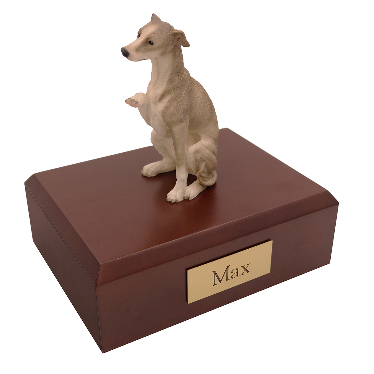Dog, Whippet, Gray - Figurine Urn