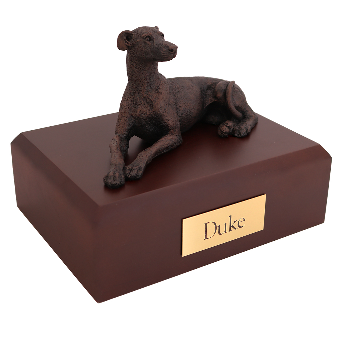 Dog, Greyhound/Whippet, Bronze - Figurine Urn