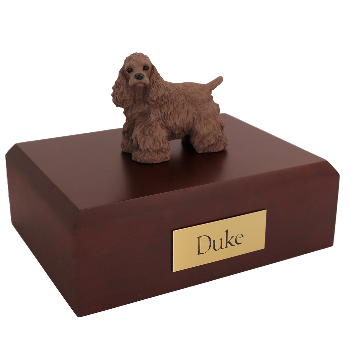 Dog, Cocker, Brown - Figurine Urn