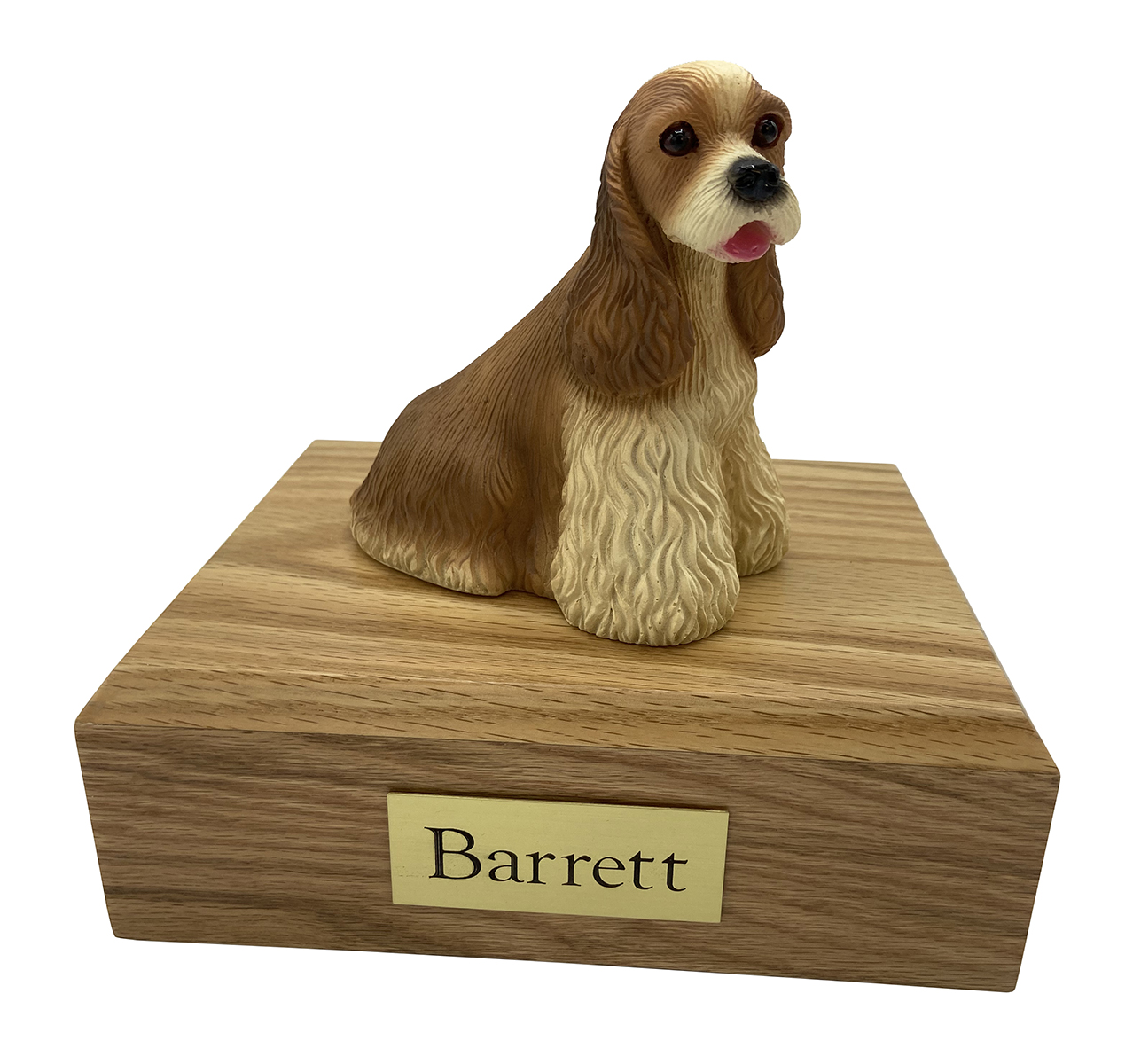 Dog, Cocker Spaniel, Buff (Less White) - Figurine Urn