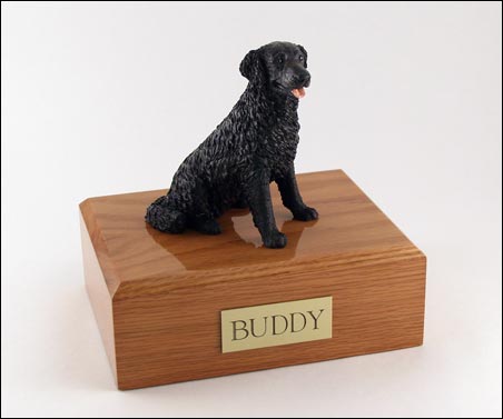 Dog, Labrador, Black, Long-haired - Figurine Urn