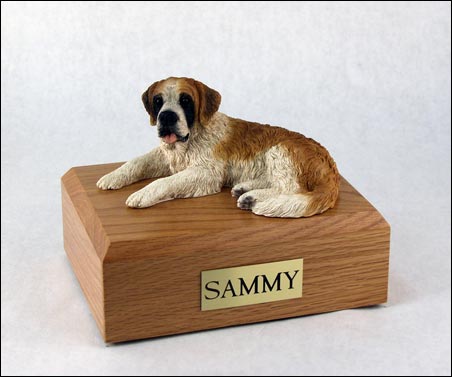 Dog, Saint Bernard - Figurine Urn
