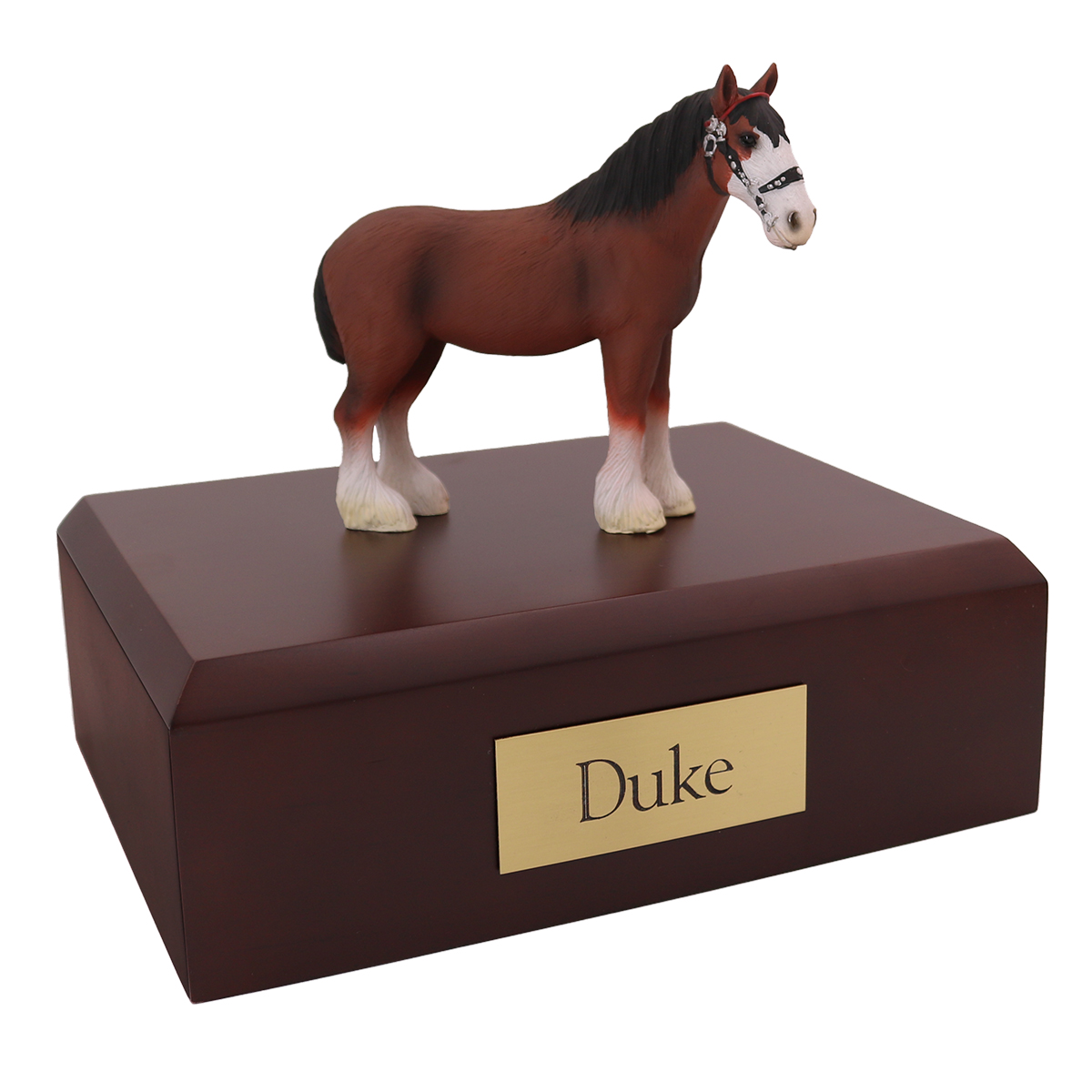 Horse, Clydesdale - Figurine Urn
