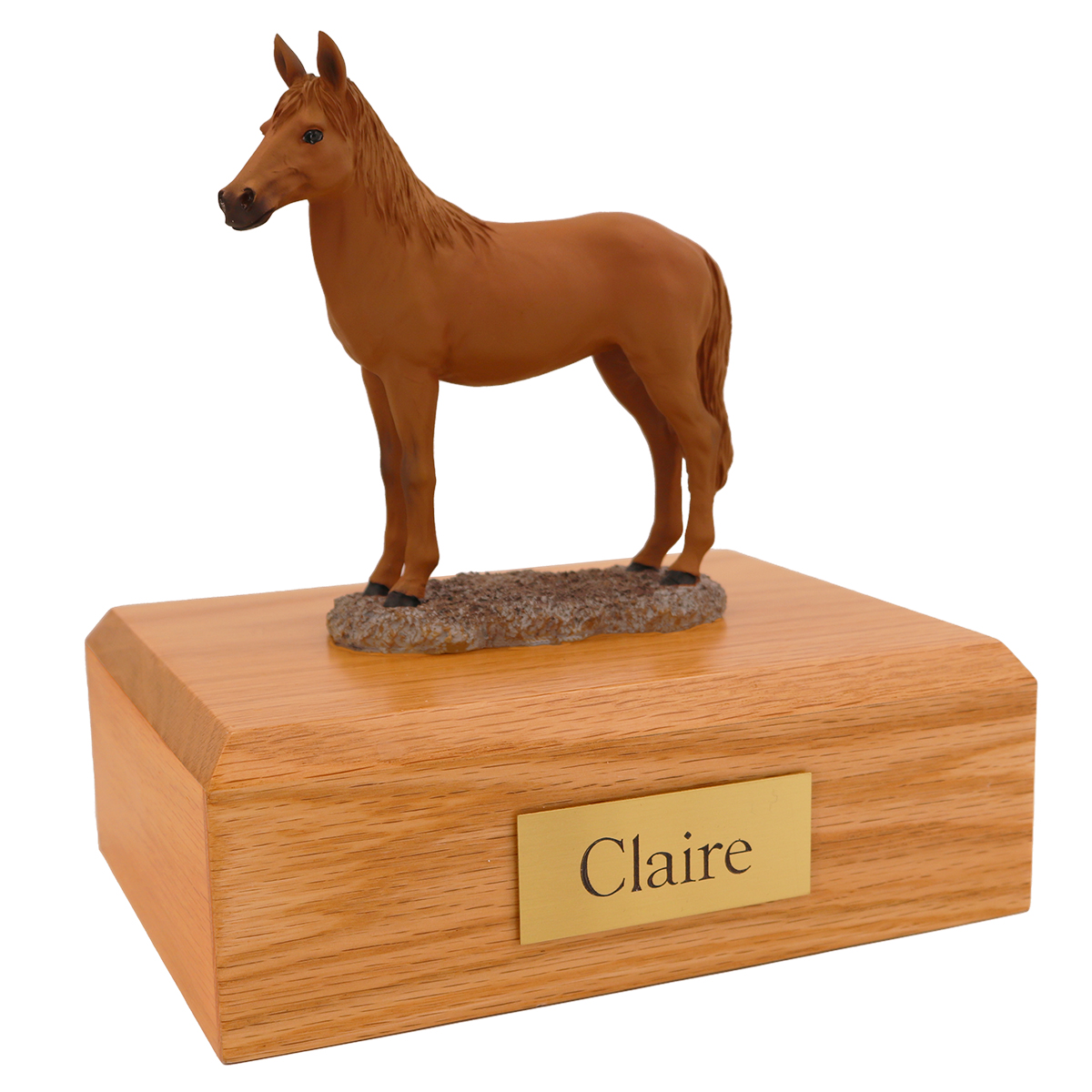 Horse, Chesnut, Standing - Figurine Urn