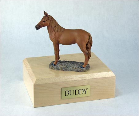 Horse, Chesnut, Standing - Figurine Urn