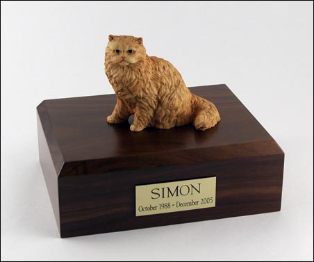 Cat, Persian, Orange - Figurine Urn