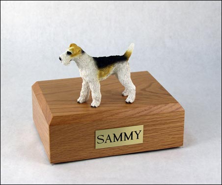 Dog, Fox Terrier, Wire-Haired - Figurine Urn