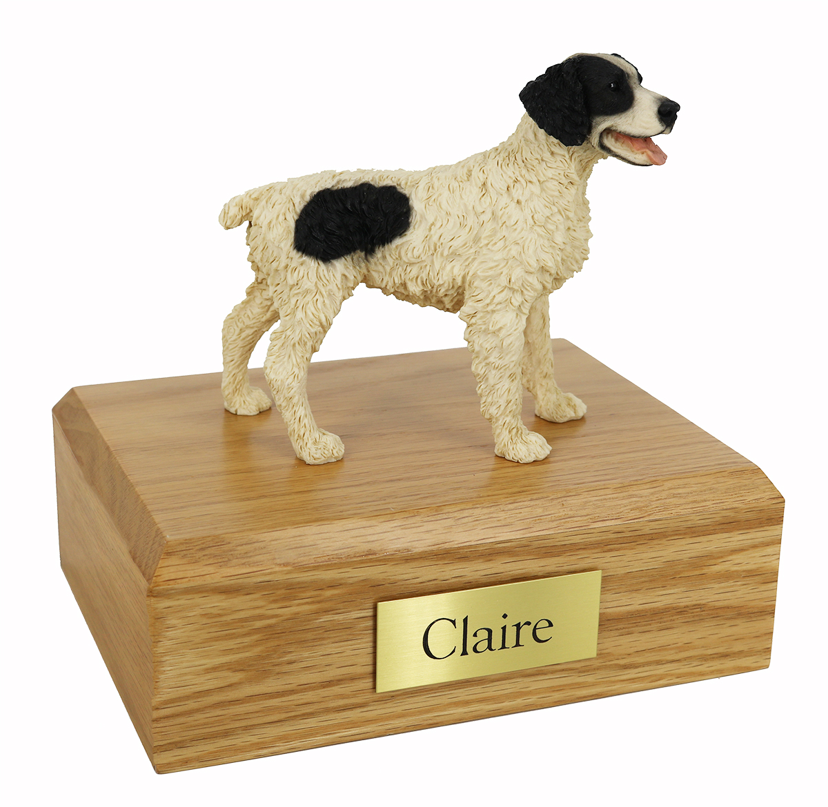 Dog, Brittany, Black - Figurine Urn