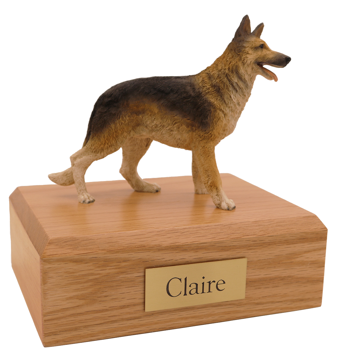 Dog, German Shepherd Standing - Figurine Urn