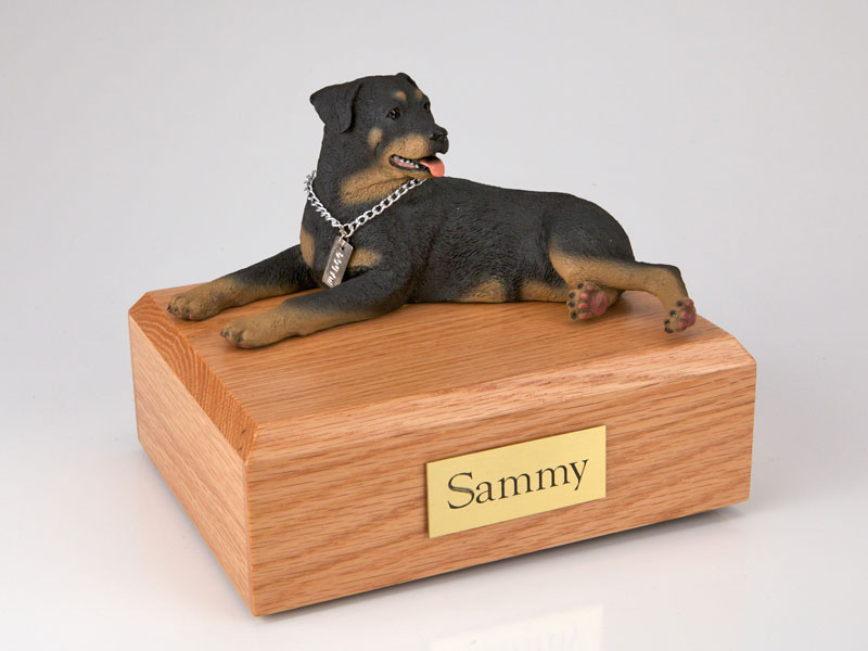 Dog, Rottweiler - Figurine Urn