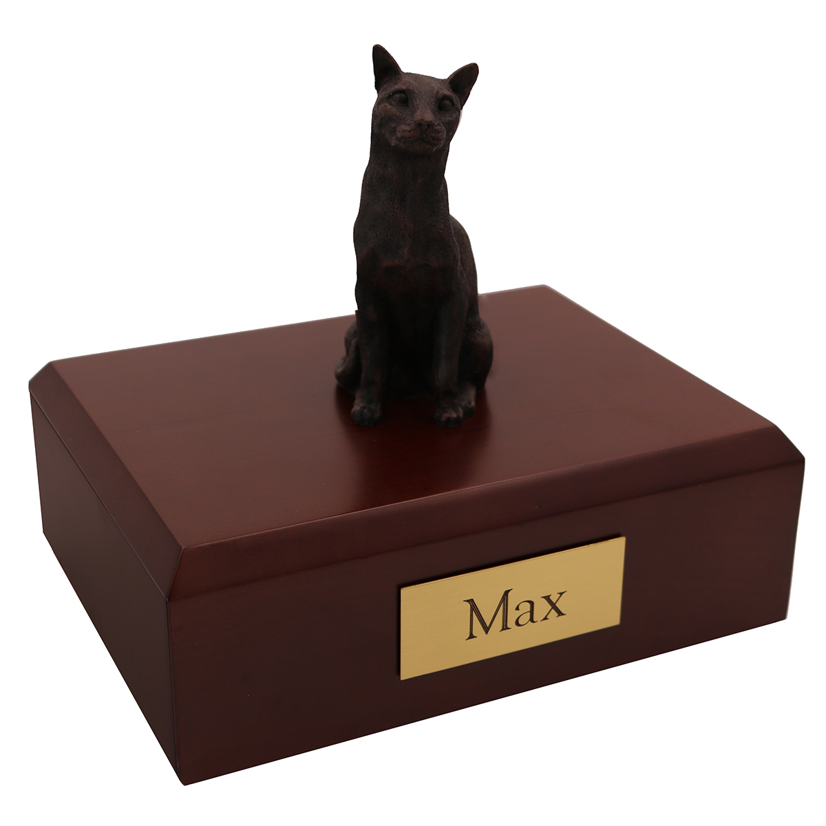 Cat, Siamese Bronze - Figurine Urn