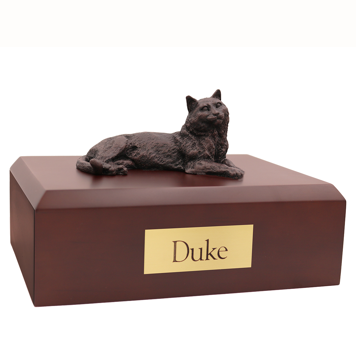 Cat, Tabby, Bronze - Figurine Urn