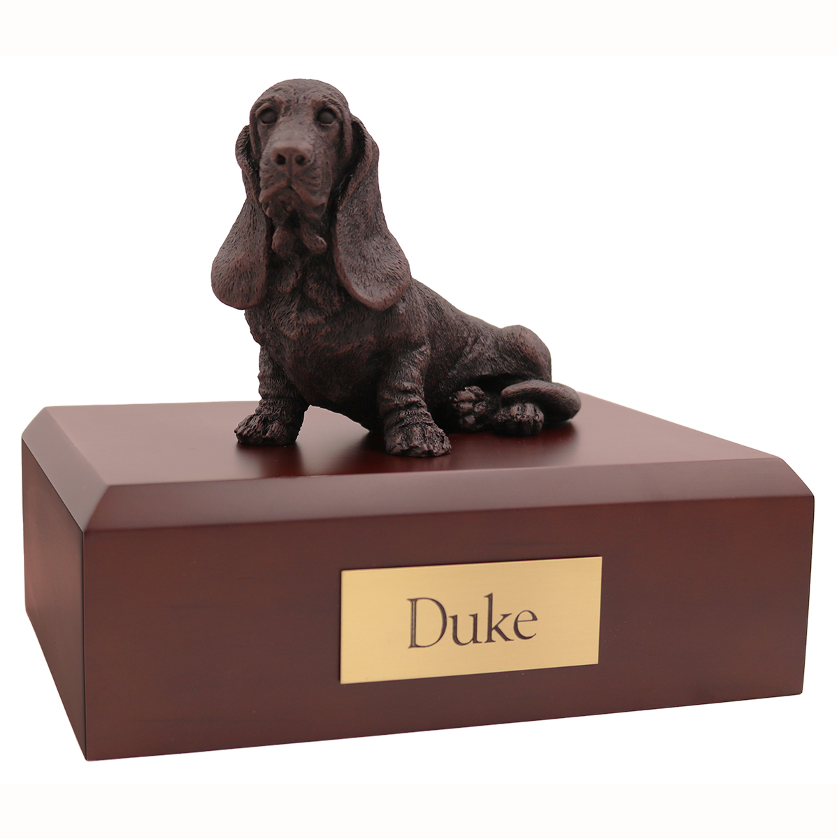 Dog, Basset Hound, Bronze - Figurine Urn