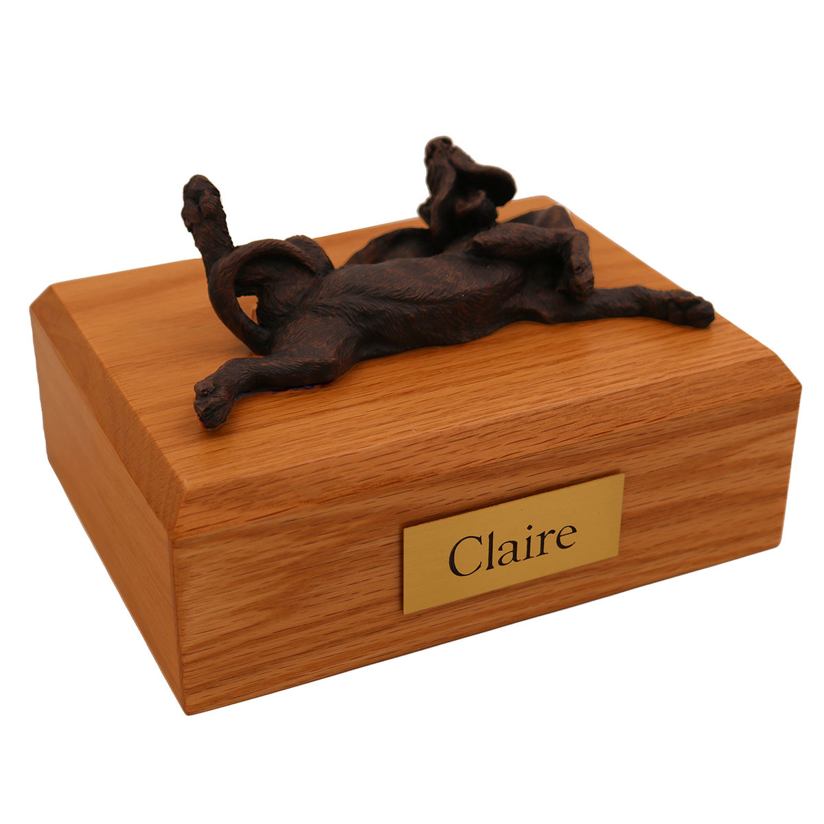 Dog, Bloodhound, Bronze - Figurine Urn
