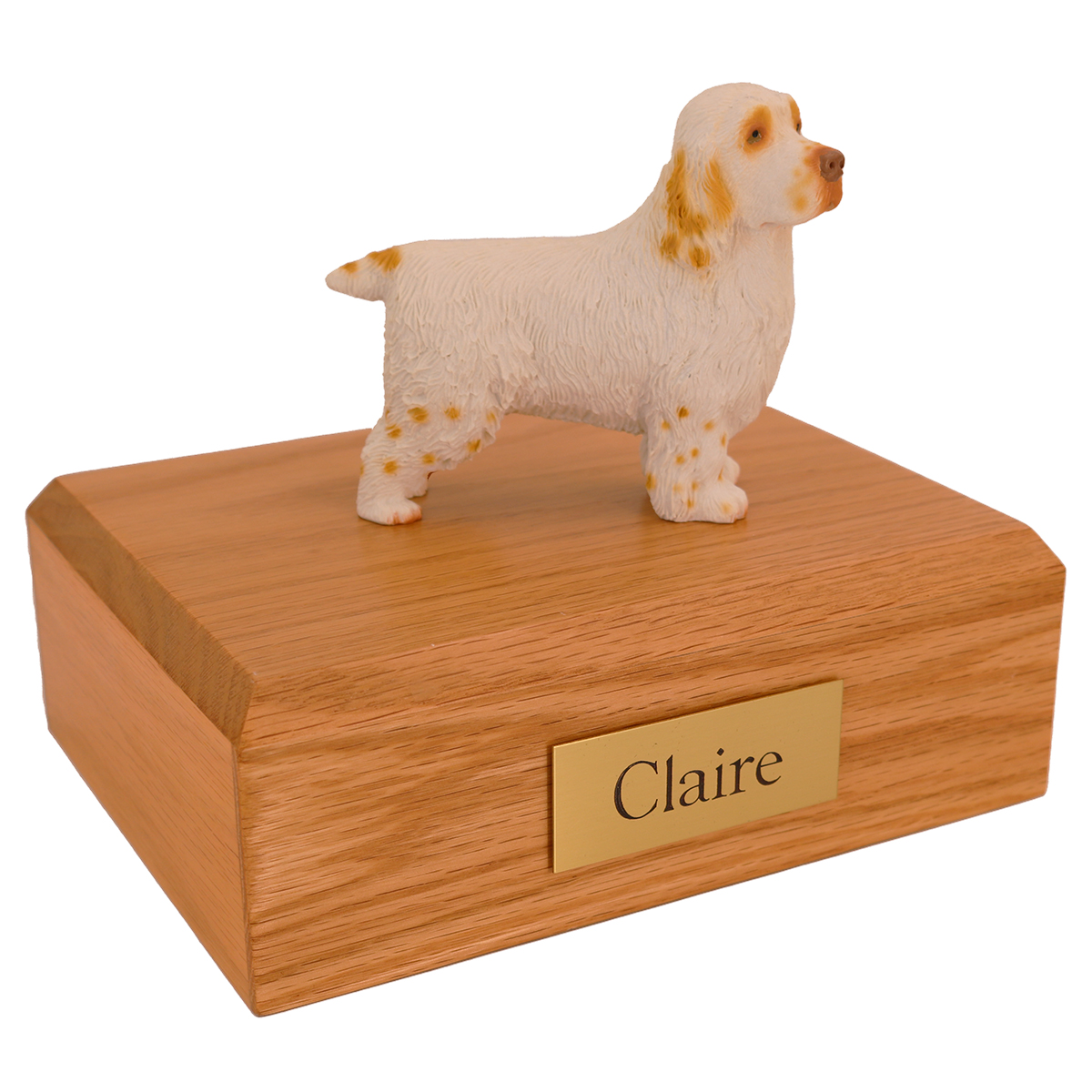Dog, Clumber Spaniel - Figurine Urn