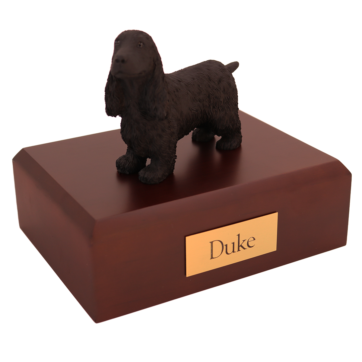 Dog, English Cocker, Black - Figurine Urn