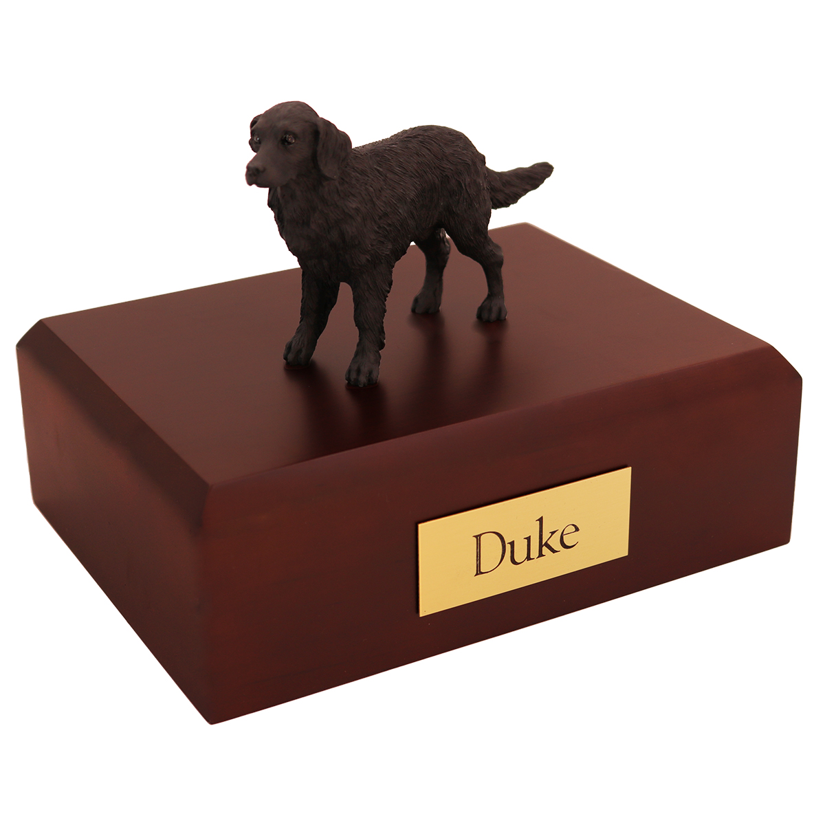 Dog, Flat Coated Retriever - Figurine Urn